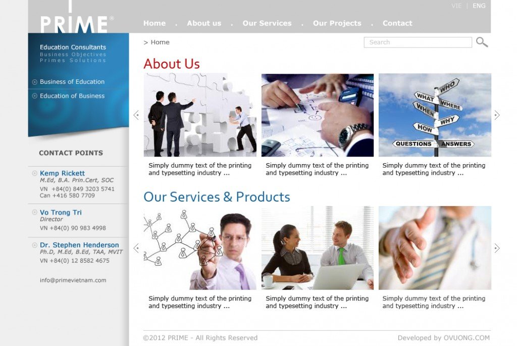 Prime Vietnam Website