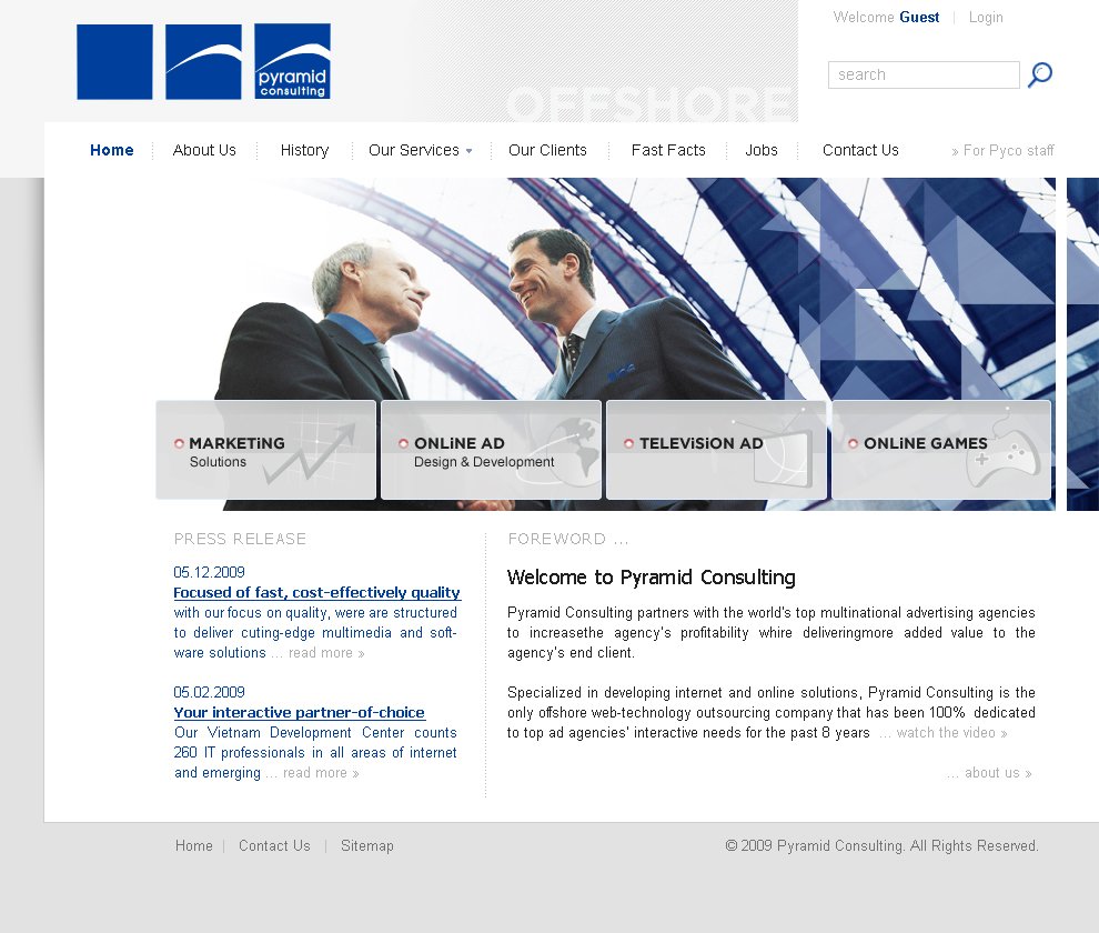 Pyramid Consulting Website Proposal